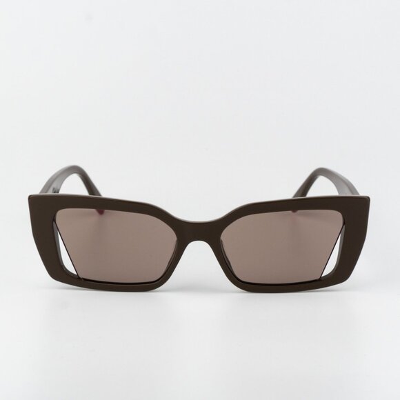 Fendi Women Sunglasses Shiny Truffle Light Brown Geometric FE40032I 50E NEW - Picture 1 of 9